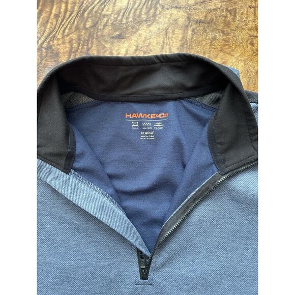 Hawke & Co 1/4 Zip Pro Flex Pro Fusion Blue Pullover Jacket Men’s Size XL EUC - Picture 5 of 7